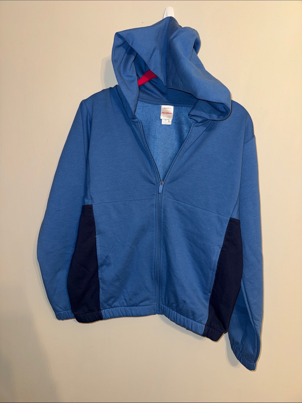 Hanna Andersson Blue Full-Zip Hooded sweat jacket- Size 12y